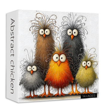 Punti di puzzle di pollo astratto 1000 pezzi